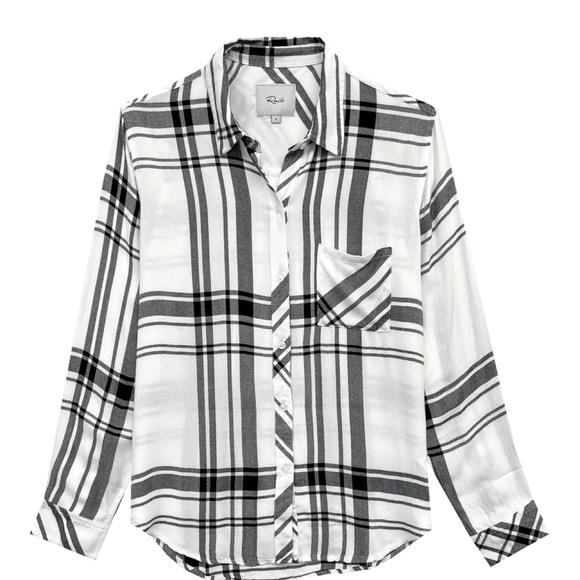 NWOT Rails collard plaid Hunter shirt - Picture 9 of 9